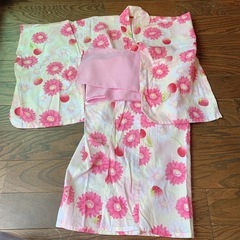 110cm*フルーツ×花柄の可愛い浴衣