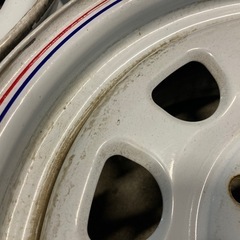 希少 デイトナスチールホイール ホワイト 15×6.5J 6H139.7PCD 4本 ハイエースレジアスなどにの画像