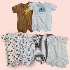 50〜60 新生児 半袖ロンパース 夏服 甚平