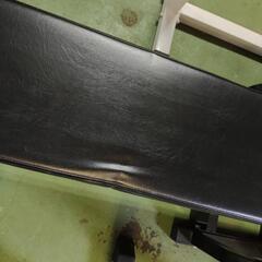 トレーニングベンチ 黒/白 ベンチプレス セーフティーバー 広島