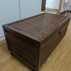 アジアンバンブーキャビネット　チェストの画像