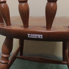 木製ダイニングチェア ブラウン柏木工？KASHIWA ？ (ゴンちゃん