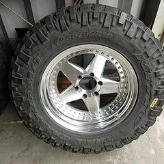 サイジックス18インチ、ニットートレイルグラップラー285/65　9J-38  深リム　150プラド、ランクル、サーフ、FJの画像