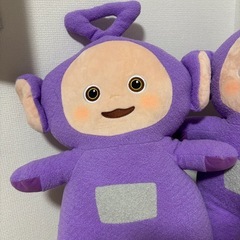 テレタビーズ 紫 ぬいぐるみ 2個セット クレーンゲーム teletubbies デフォルメBIGぬいぐるみ2 ティンキー・ウィンキーの画像
