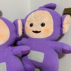 テレタビーズ 紫 ぬいぐるみ 2個セット クレーンゲーム teletubbies デフォルメBIGぬいぐるみ2 ティンキー・ウィンキーの画像