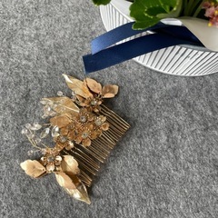 ゴールド　ヘッドアクセサリー　　結婚式