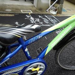 中古子供自転車３５６０　ブリヂストン　クロスファイアーJr　２２インチ　７段ギヤ　LEDダイナモライト　 身長１１７㎝前後の画像