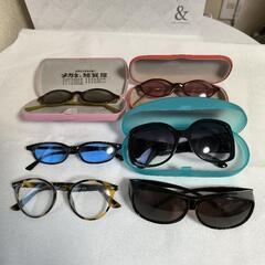 サングラス5点と伊達眼鏡1点