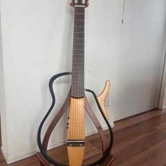 YAMAHA サイレントギターブルー SLG-100N(ジャンク) ケース弦