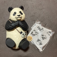 パンダ　フィギュア　布マスクの画像