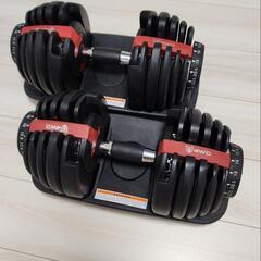 (セット販売)　4WD可変式ダンベル(各24キロ)　トレーニングベンチ