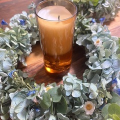 オリジナル紫陽花リース