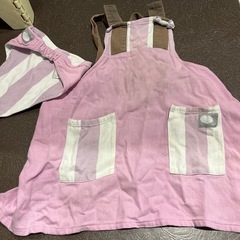 エプロン 三角巾付き 120~130cm キッズ用