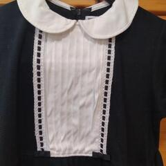 【女の子】ワンピース130　半袖　黒の画像