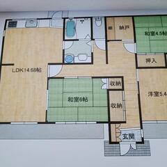 熊毛郡田布施町　戸建賃貸55000円3SLDK - 熊毛郡