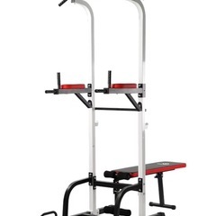 ベンチ付き懸垂機、トレーニングマット、WASAI HD5005の画像