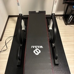 ベンチ付き懸垂機、トレーニングマット、WASAI HD5005の画像