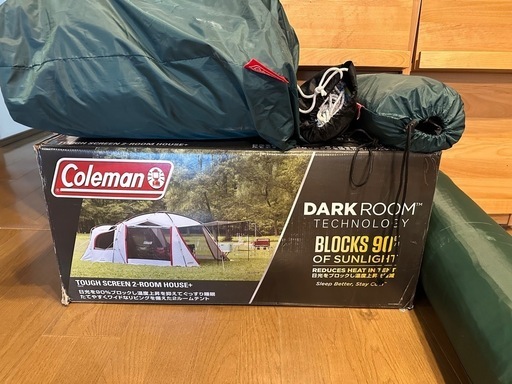 急募【美品使用1回】【激安】【ファミリーキャンプ】Colemanキャンプテント5点まとめ買い 希望