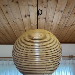 ヤマギワ 町田悟 デザイン 竹材 竹編 ライト ビンテージ 70'sの画像