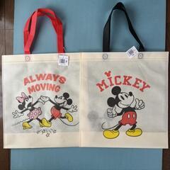 【新品•未使用】ディズニー不織布トートバッグ2枚