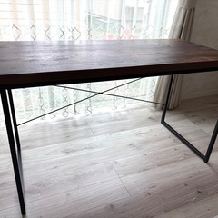 デスク　120㎝　PCデスク　机　アンティーク調