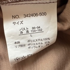 アベイル ブラウン トップス Lの画像