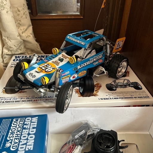 タミヤワイルドワンオフローダーブロックヘッドモータース未使用