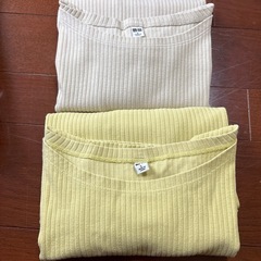 [UNIQLO]アンクルパンツ３本セット＋長袖カットソーの画像