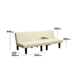 ソファー＆ベット(赤)の画像