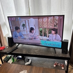 【8月中引渡し】テレビ40型 テレビ台付き歓迎！