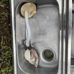 業務用シンク　業務用シンク二層式野菜洗う ステンレス流し台の画像