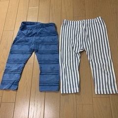 110cm 7部丈パンツ　2枚セット　薄手