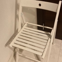 IKEA　イケア　TERJE/テリエ  折りたたみチェア ホワイトの画像