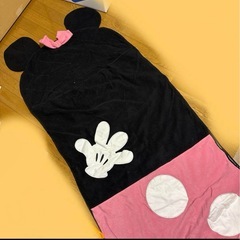 【6月7日まで】ディズニー　ミニーマウスモチーフ　フリース寝袋