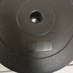バーベルプレート 10kg×2個　レザイアの画像