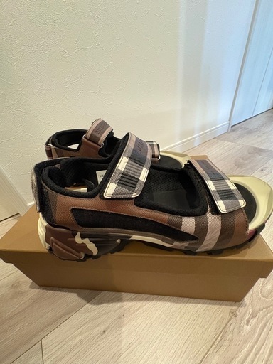 【美品】Burberry Arthur サンダル チョコレートブラウン×ヴィンテージチェック