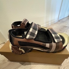 【美品】Burberry Arthur サンダル チョコレートブラウン×ヴィンテージチェックの画像