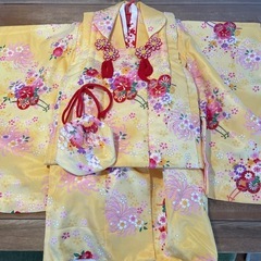 七五三　三歳　 女の子　お着物セットの画像