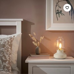 美品ikea ランプ　白