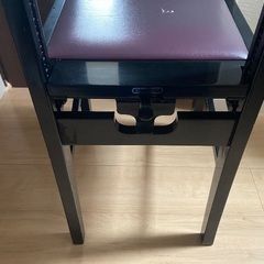 ピアノ　椅子 ブラック イス 高さ調整の画像
