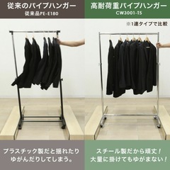 ハンガーラック2連◆カバー付きの画像