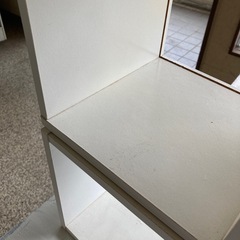 値下げ再開【引取限定】白いスクエアボックス5個セット　店舗什器　太田市の画像