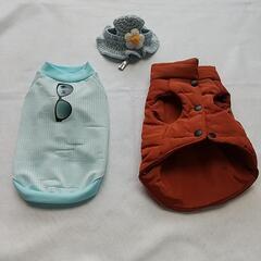 ペット服2枚 　ペット 帽子 1個