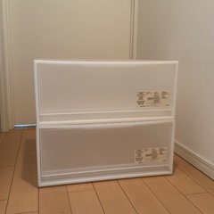 無印良品　収納ケース　横ワイド大　2個