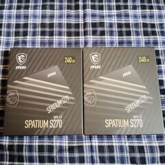 新品未使用品‼ MSI SPATIUM S270 SATA 2.5インチ 240㎇ SSD‼①の画像