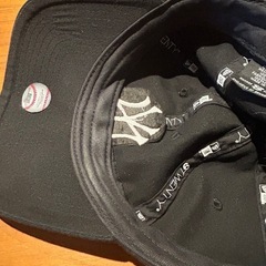 【成約済み】newera 9TWENTY レザーストラップ ヤンキース NY ストリート サーフィン アウトドア BLKの画像