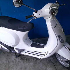 ベスパ LX125ie 白 エンジン始動動画 自賠責保険で乗れま...