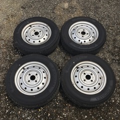 スチールホイールセット　13インチ バリ山
