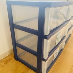 押入れ収納ケース2点セットの画像