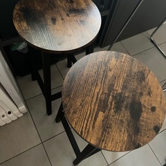 VASAGLEカウンターチェア バーチェア 2脚セットの画像
